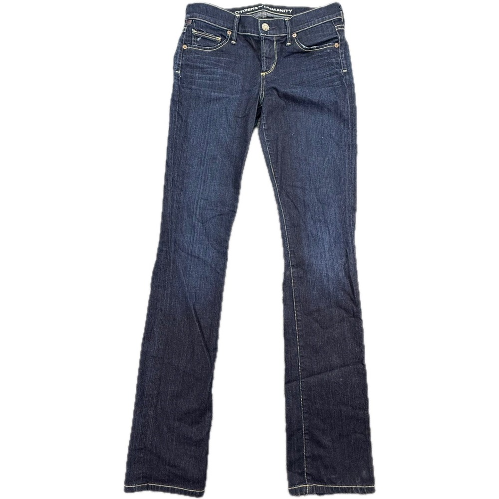 Citizens of Humanity Ava Jeans Women 26 Dark Blue Low Rise Straight Leg 1278-243
